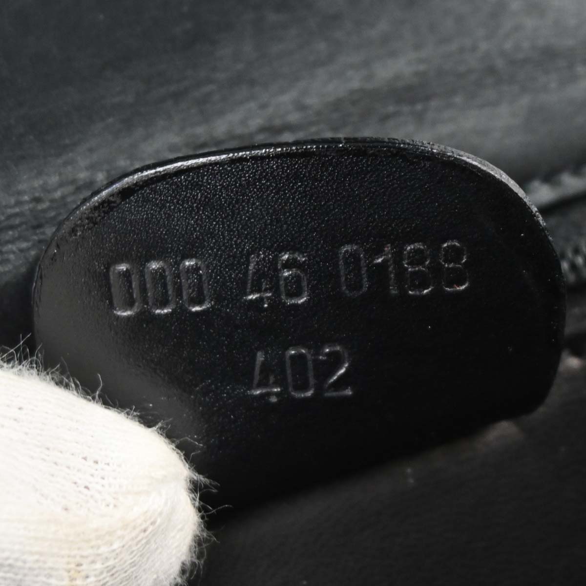 Gucci * Black Lizard Bamboo 2way Shoulder Handbag