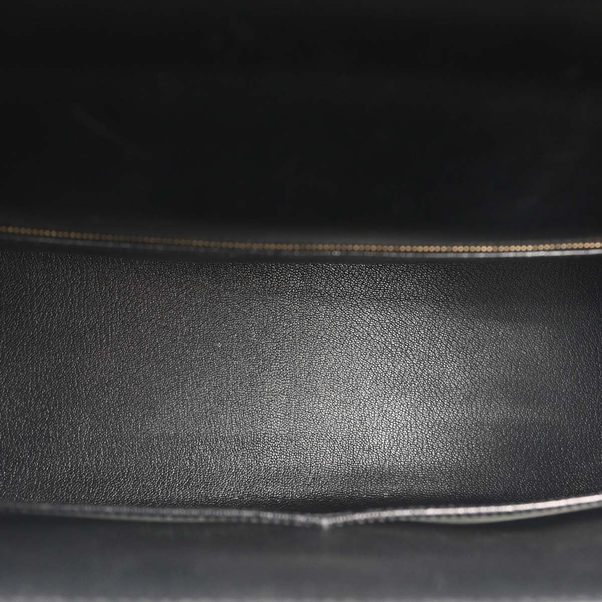 Hermes Black Box Calf Kelly 35 Sellier 2way Shoulder Handbag