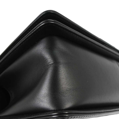 Boy Chanel Black Lambskin Chevron Medium Shoulder Bag
