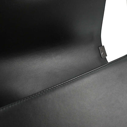 Boy Chanel Black Lambskin Chevron Medium Shoulder Bag