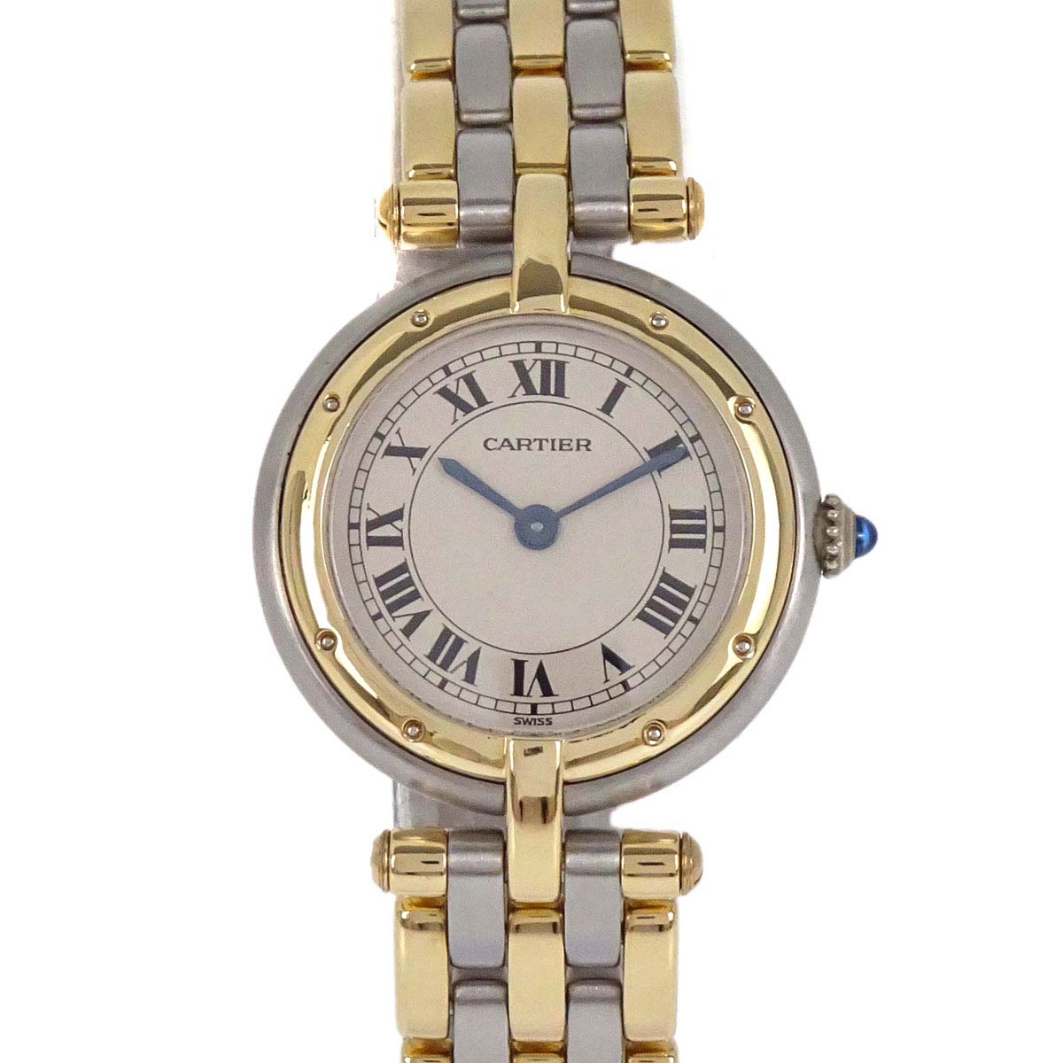Cartier Panthere Vendome SM 3-Row 24mm Ref.166920 Quartz Watch 18KYG SS