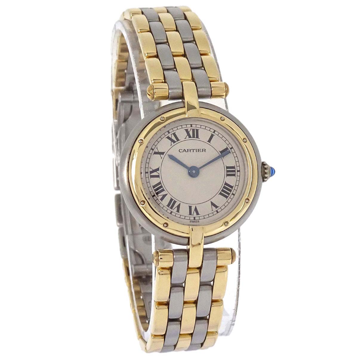 Cartier Panthere Vendome SM 3-Row 24mm Ref.166920 Quartz Watch 18KYG SS