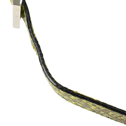 Fendi * Lizard Zucca Beaded Mamma Baguette Handbag