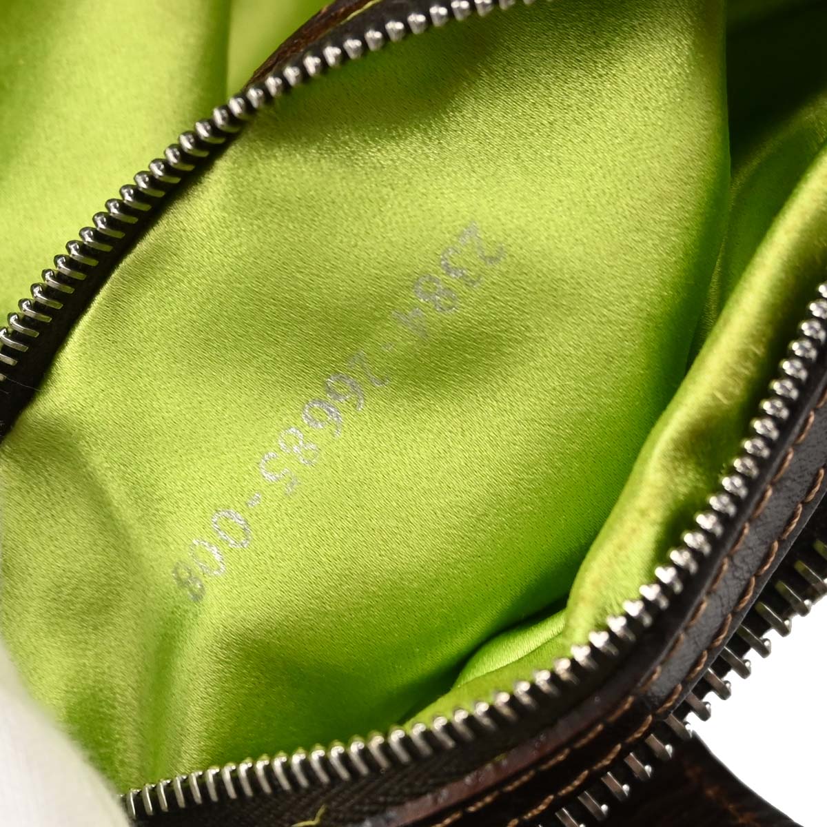 Fendi Brown Canvas Zucca Floral Embroidery Shoulder Bag
