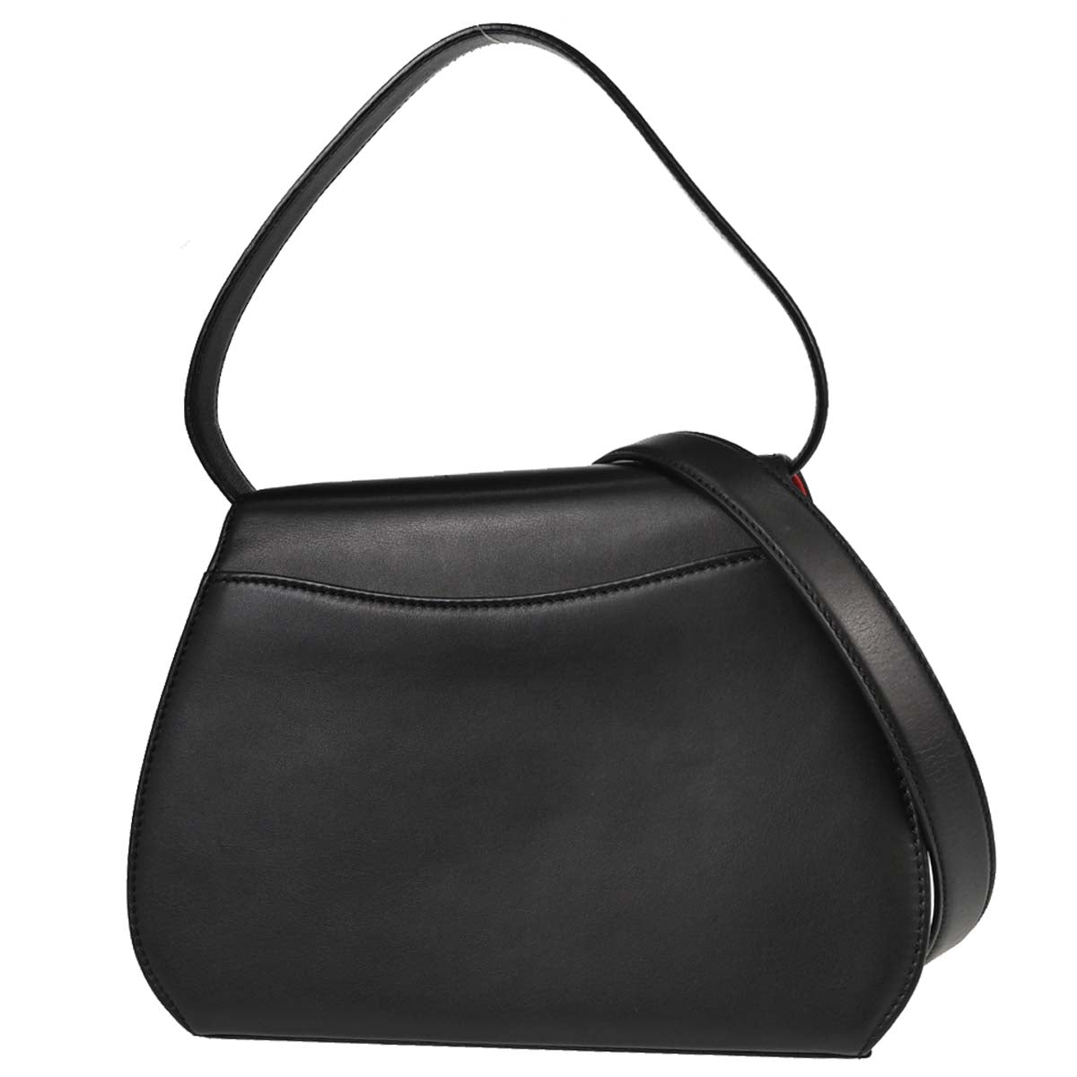 Cartier Black Leather Panthere 2way Shoulder Handbag