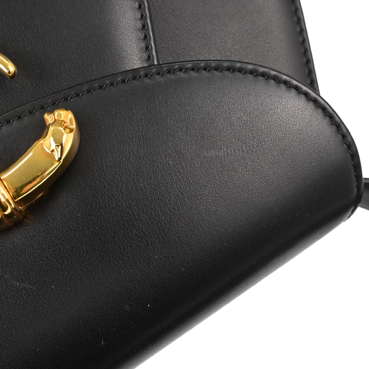 Cartier Black Leather Panthere 2way Shoulder Handbag