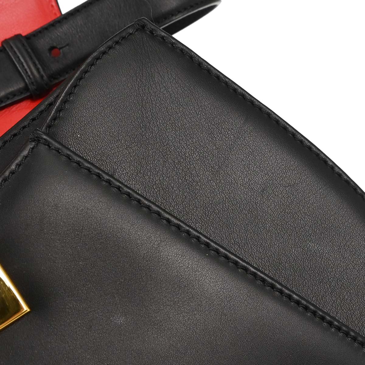 Cartier Black Leather Panthere 2way Shoulder Handbag