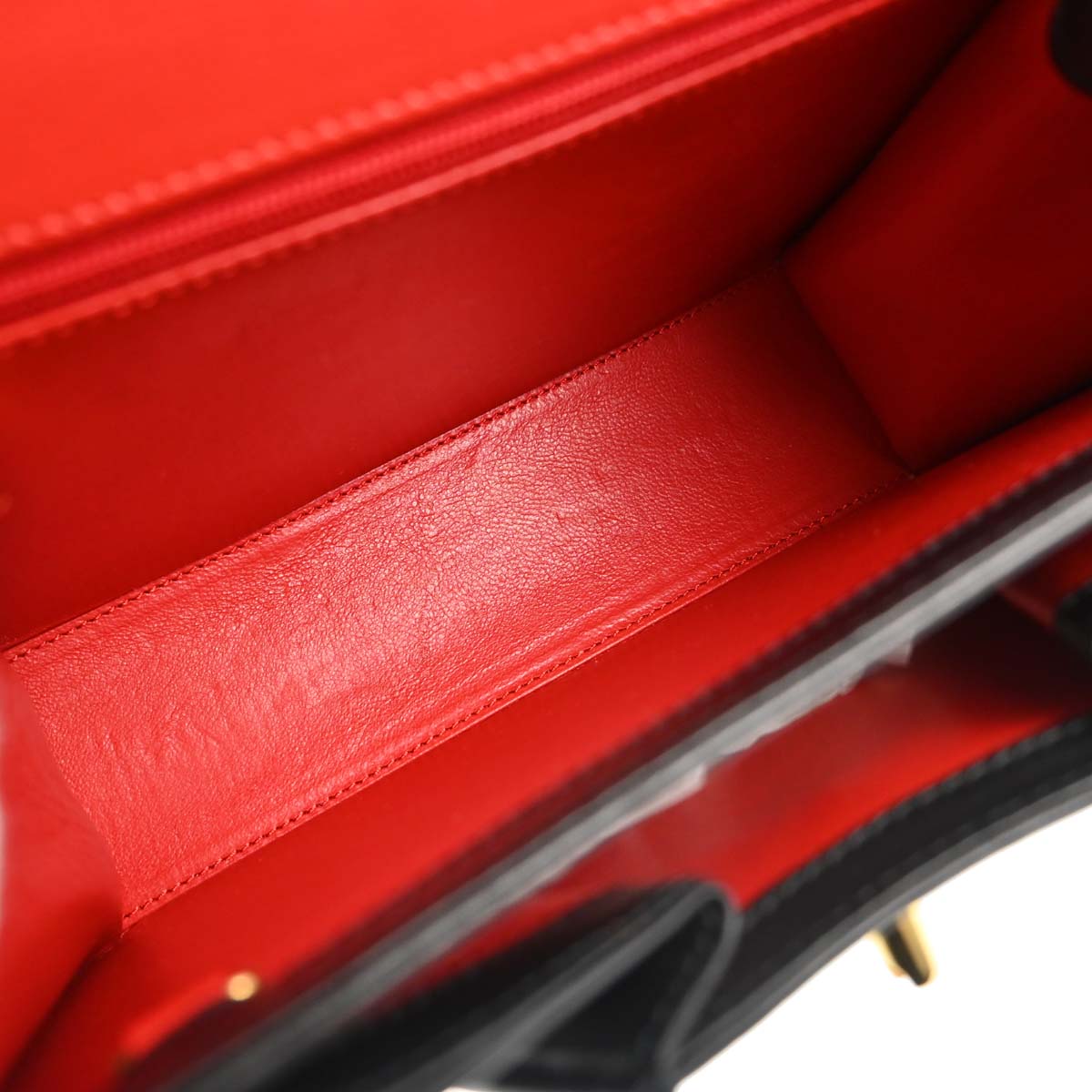 Cartier Black Leather Panthere 2way Shoulder Handbag