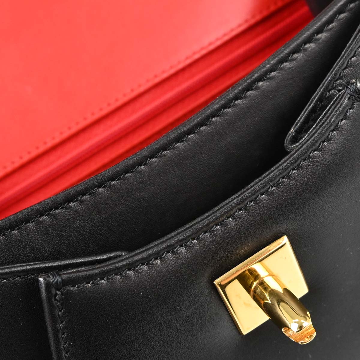 Cartier Black Leather Panthere 2way Shoulder Handbag