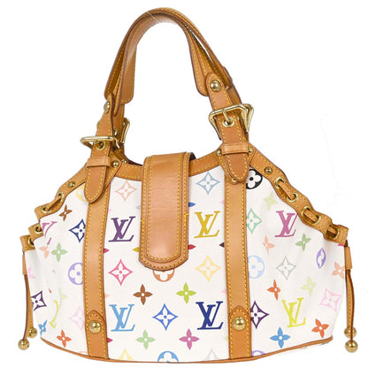 Louis Vuitton White Monogram Multicolor Theda GM Handbag M92347