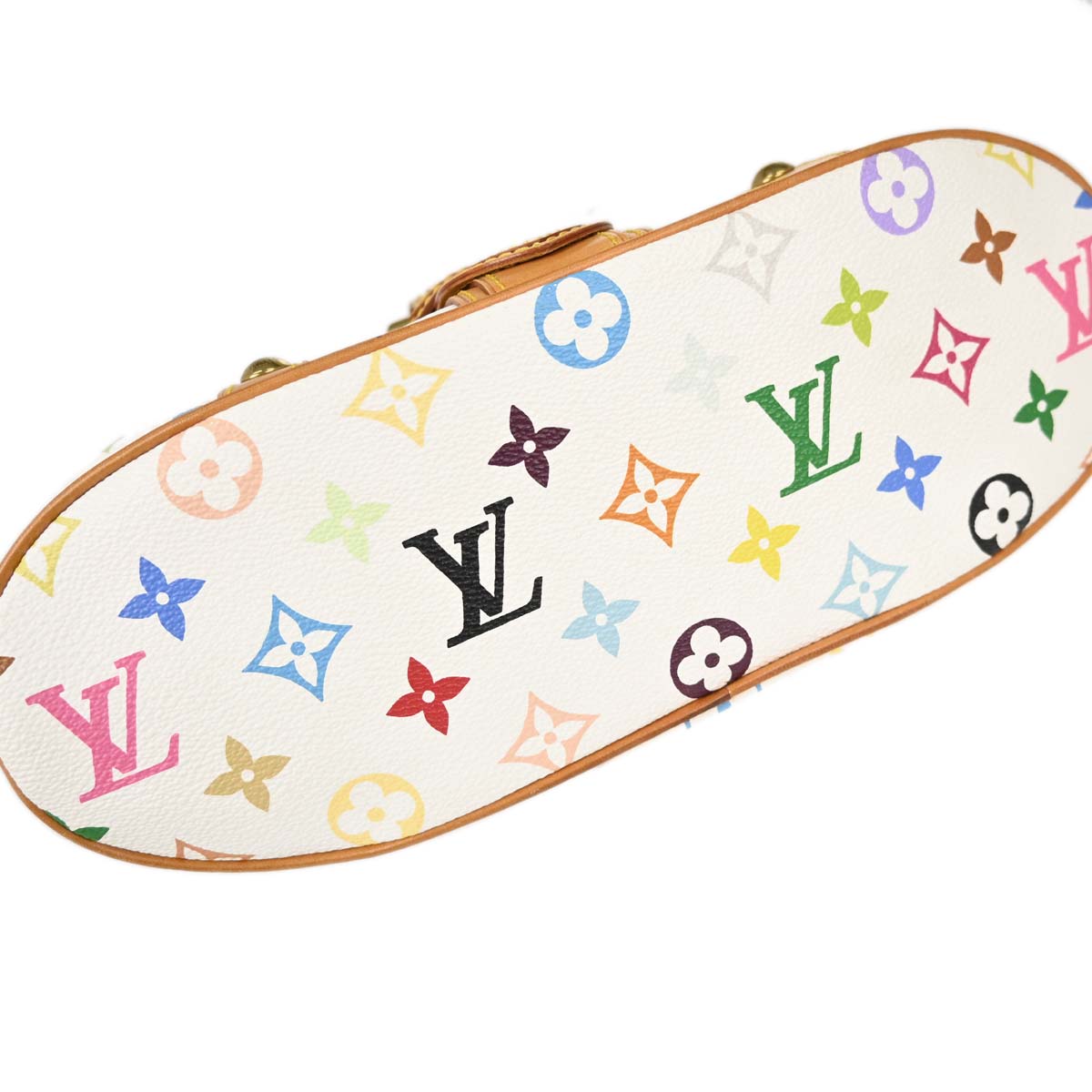 Louis Vuitton White Monogram Multicolor Theda GM Handbag M92347