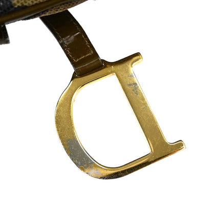 Christian Dior Green Camouflage Saddle Handbag