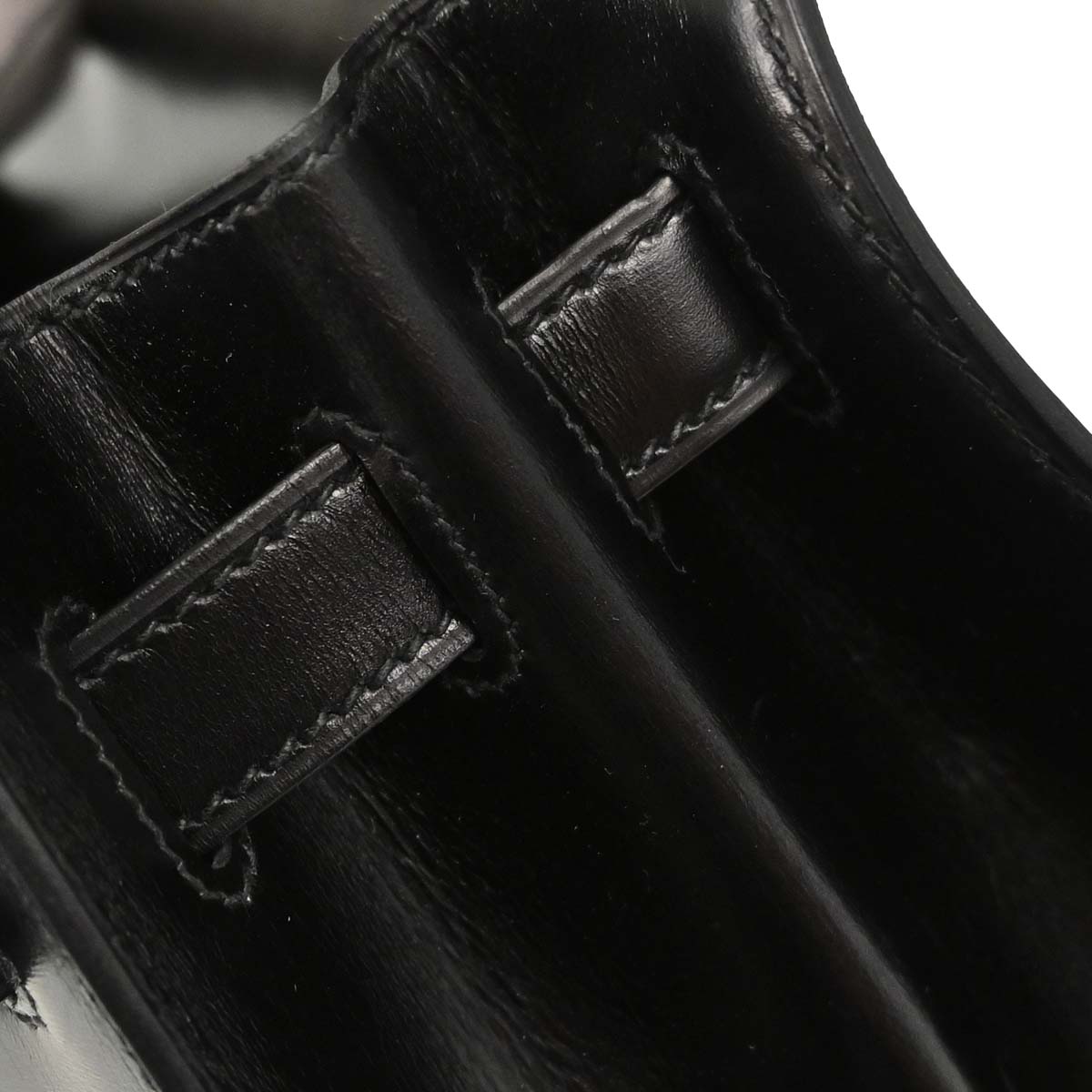 Hermes Black Box Calf Kelly 32 Sellier Handbag