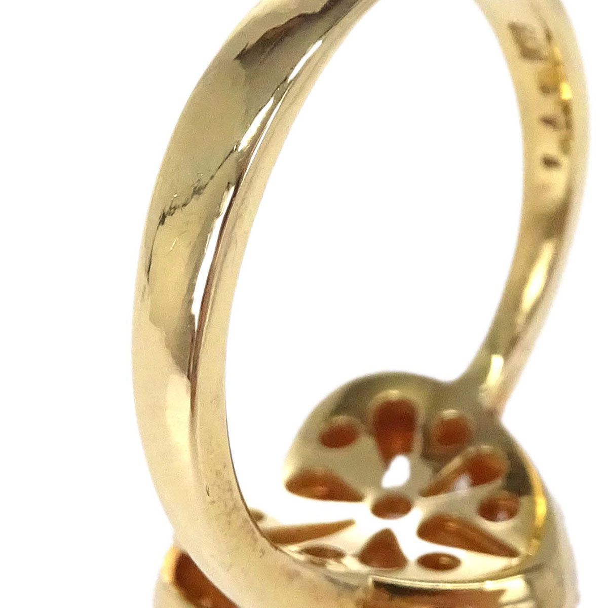 Heart Ring 18K Diamond Gold #48 Jewelry