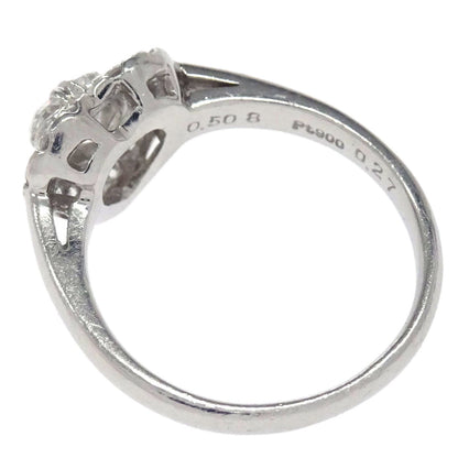 Ring Pt900 Heart Diamond #51 Jewelry