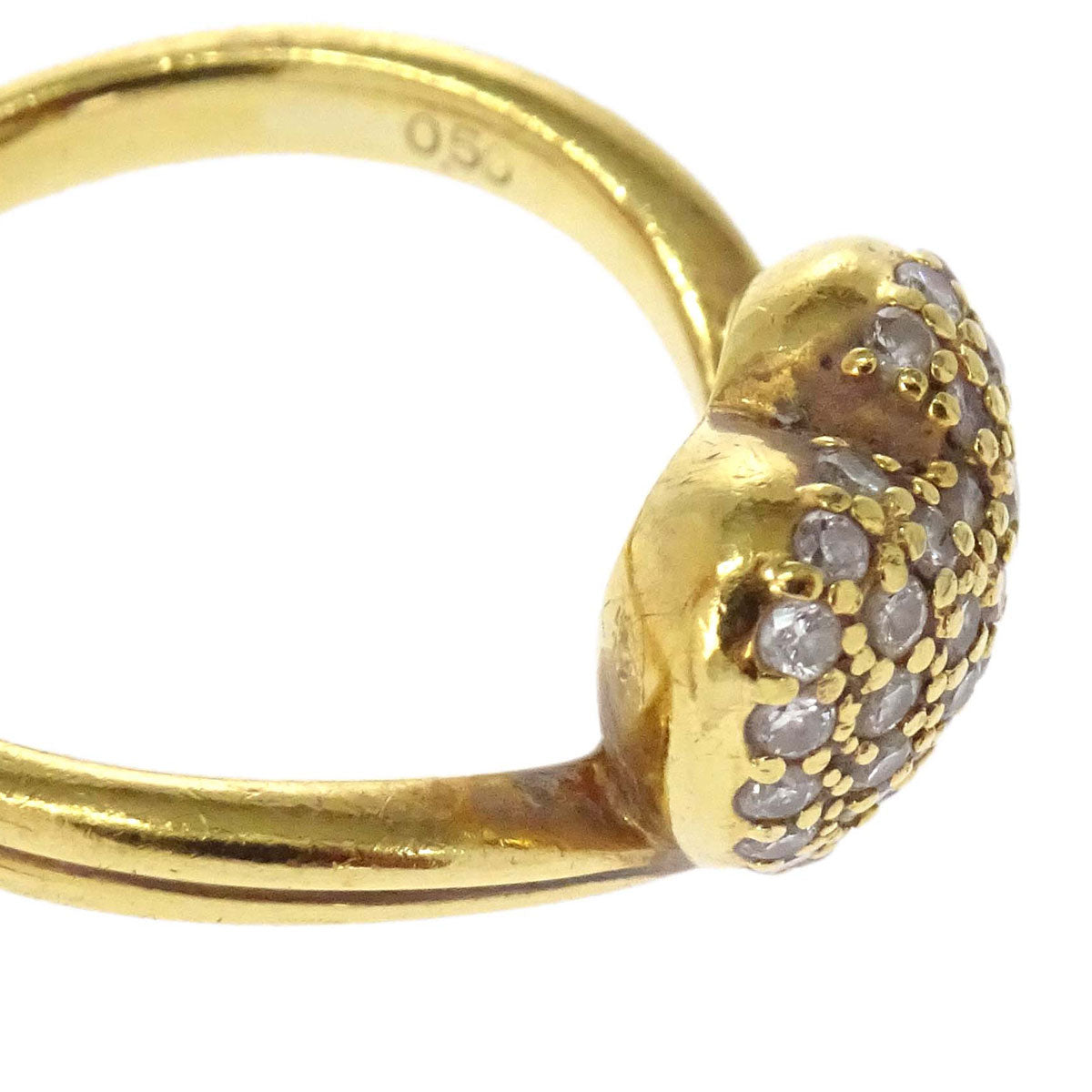 Heart Ring 18K Gold Diamond #53 Jewelry