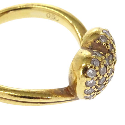 Heart Ring 18K Gold Diamond #53 Jewelry