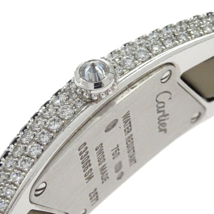 Cartier * Ref.2571 Libre Imaria SM 16mm Crocodile Watch 18KWG Diamond Black