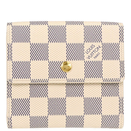 Louis Vuitton Damier Azur Portefeuille Elise Bifold Wallet N61733