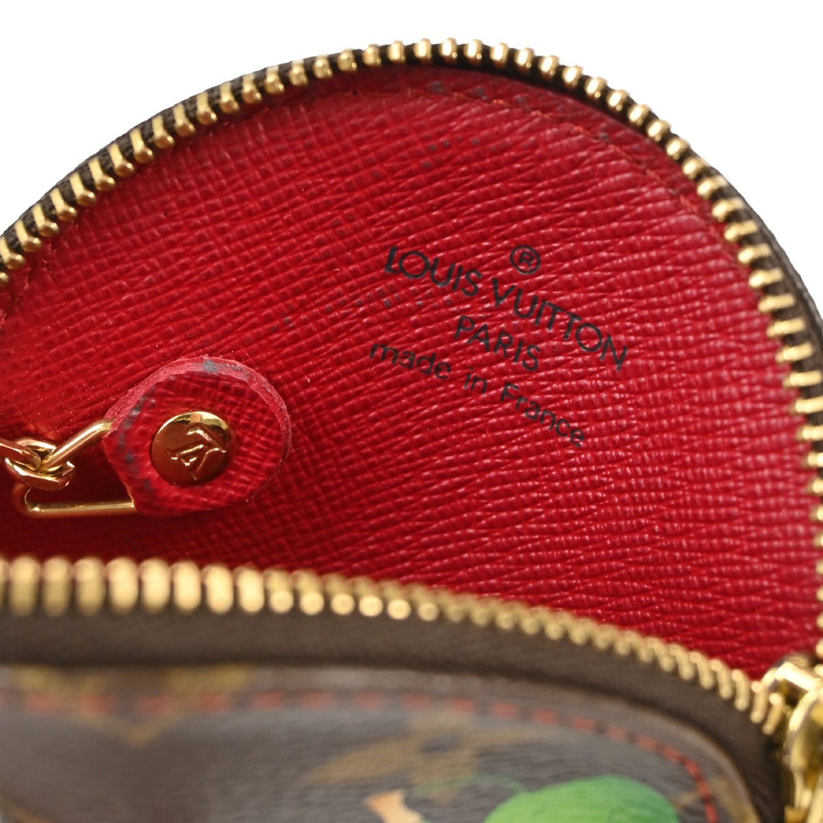 Louis Vuitton Cherry Porte Monnaie Rond Coin Case Wallet M95043