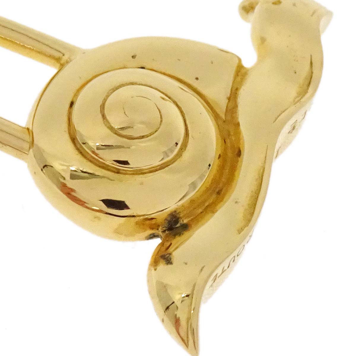 Hermes Snail 1995 Annee De la Route Cadena Gold Small Good