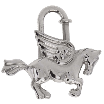 Hermes 1993 Le Cheval Pegasus Cadena Silver Small Good