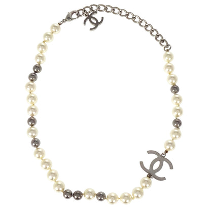Chanel Costume Pearl CC Chain Necklace B16S
