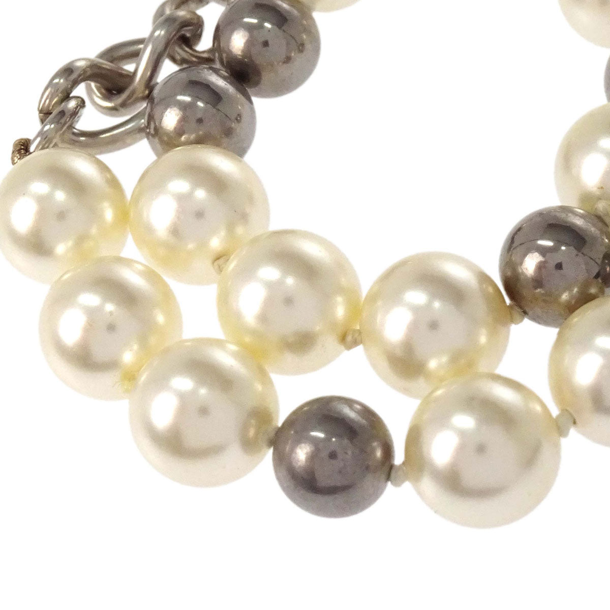 Chanel Costume Pearl CC Chain Necklace B16S