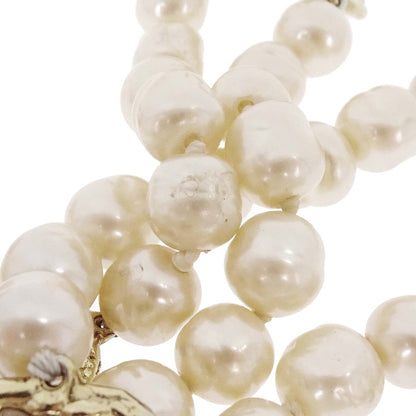 Chanel Long Chain Necklace Gold Costume Pearl Gripoix 1981