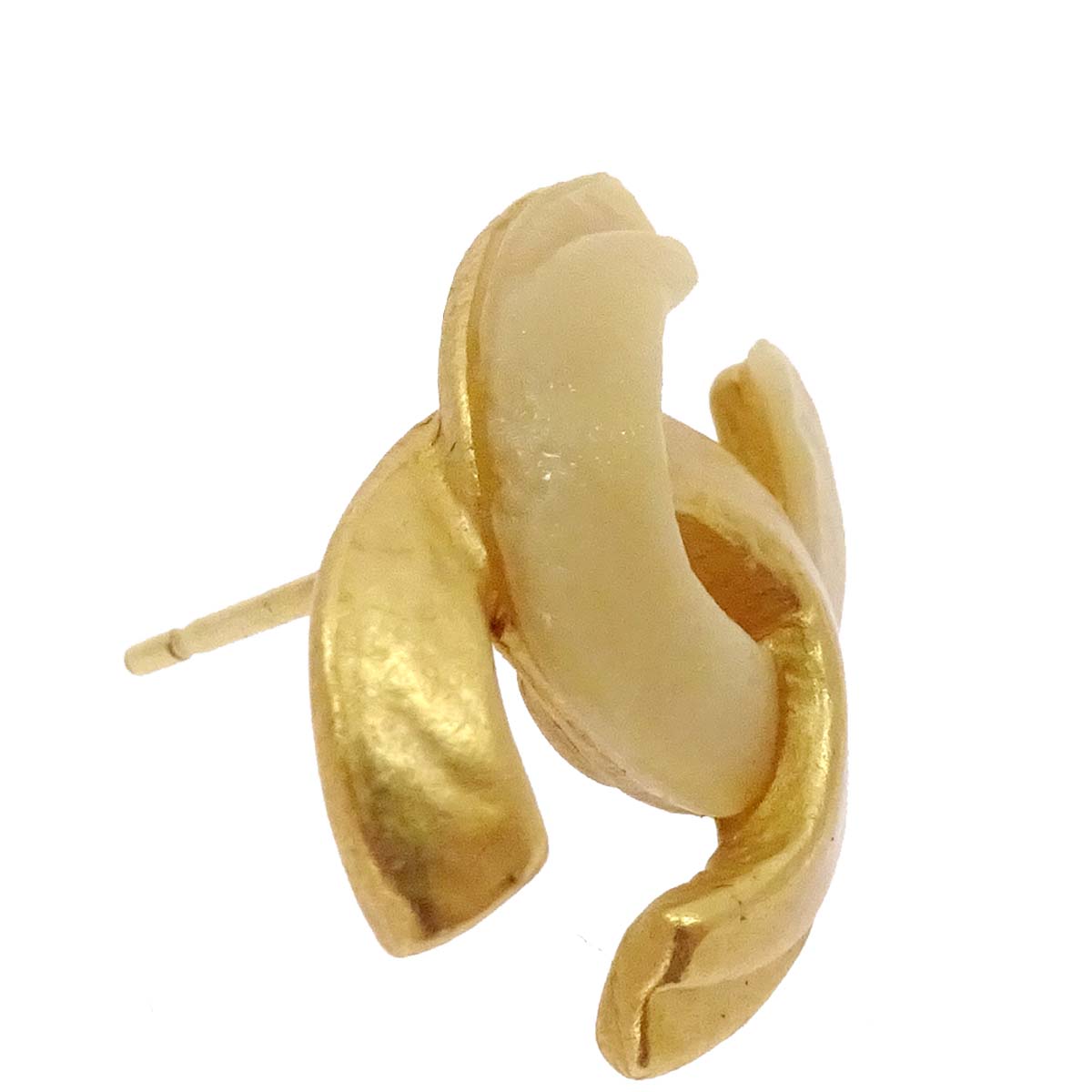 Chanel Pierced Earrings CC Gold 00T
