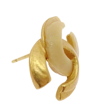 Chanel Pierced Earrings CC Gold 00T
