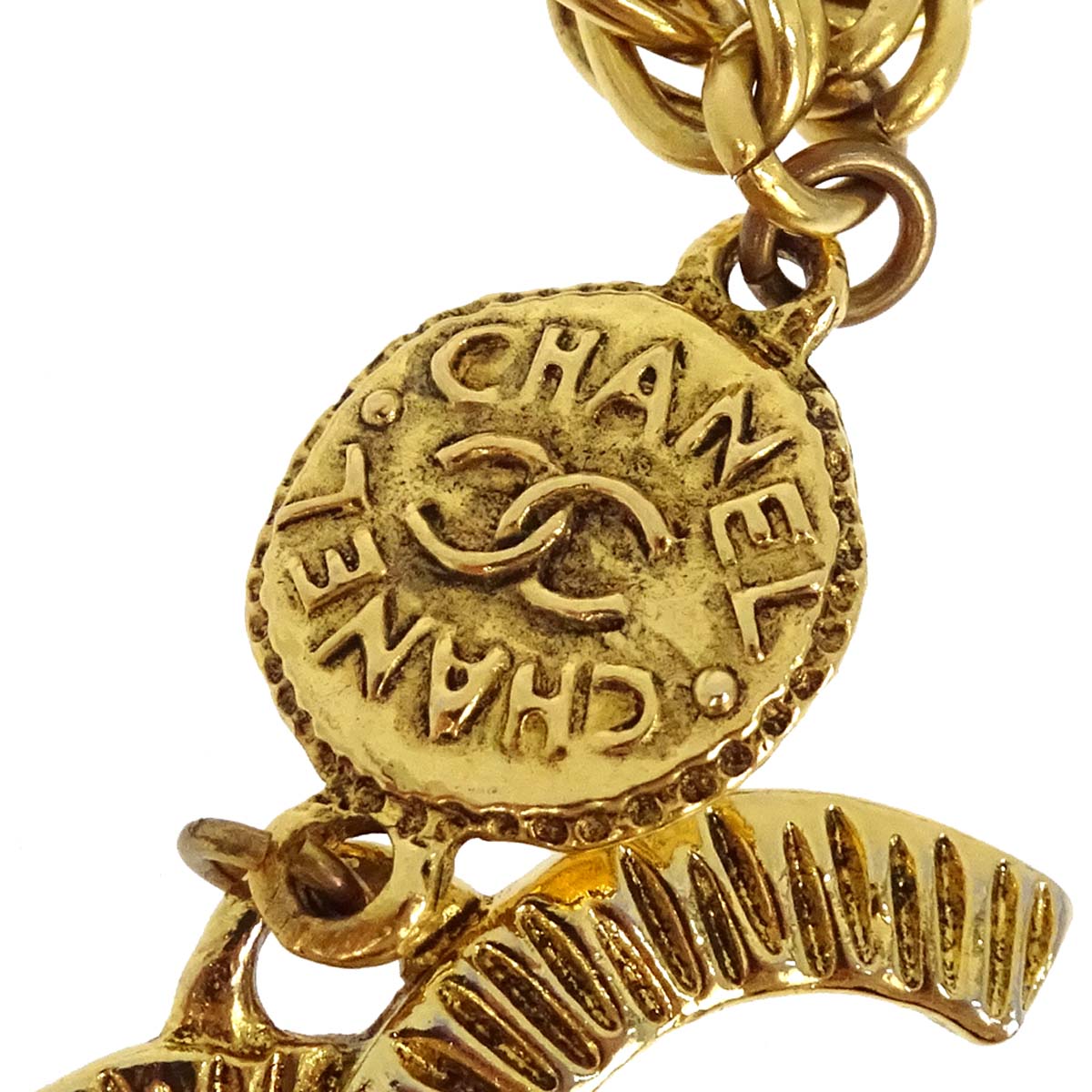Chanel Gold CC Chain Pendant Necklace