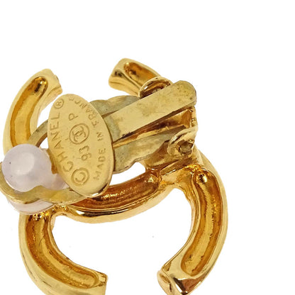 Chanel CC Clip-On Earrings Gold 93P