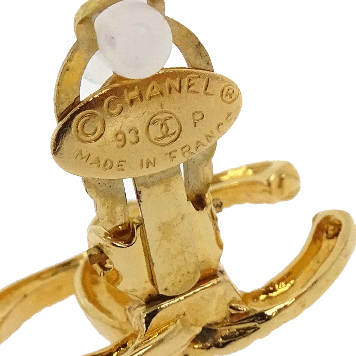 Chanel CC Clip-On Earrings Gold 93P