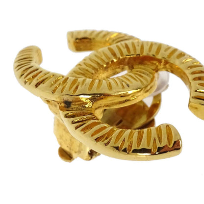 Chanel CC Clip-On Earrings Gold 93P