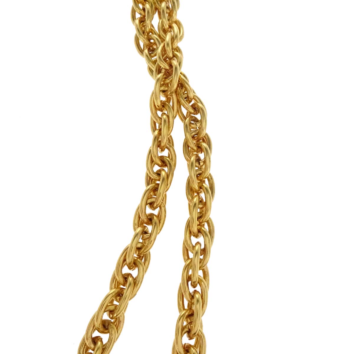 Chanel Lariat Necklace Gripoix Gold