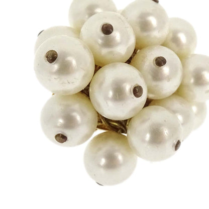Chanel Costume Pearl Clip-On Earrings Gold 26