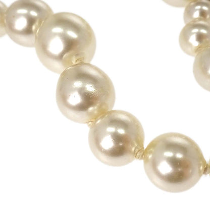 Chanel Silver Chain Belt Costume Pearl CC Small Good 04P