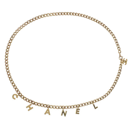 Chanel Chain Belt CC Logo Charm Gold Small Good 02A