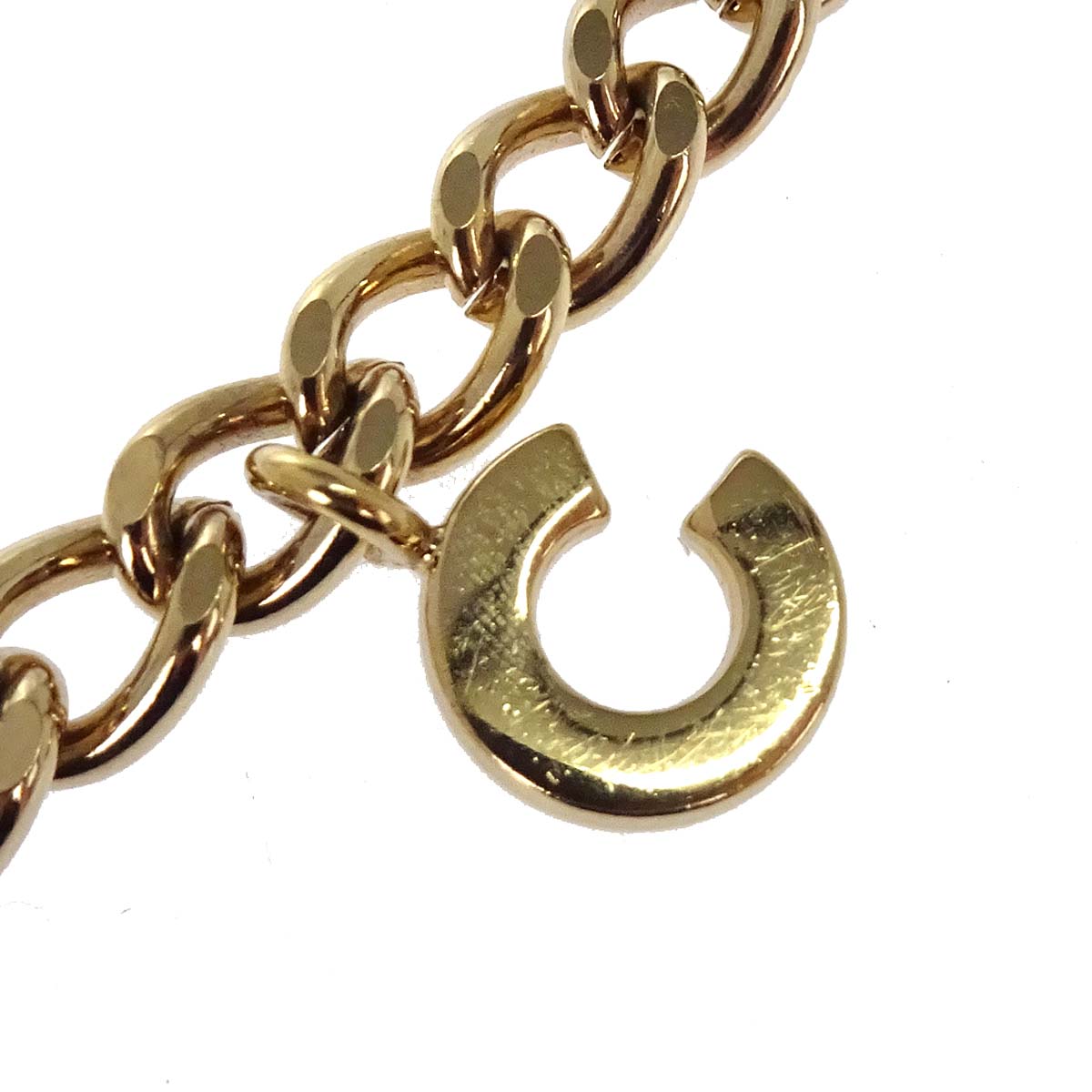 Chanel Chain Belt CC Logo Charm Gold Small Good 02A
