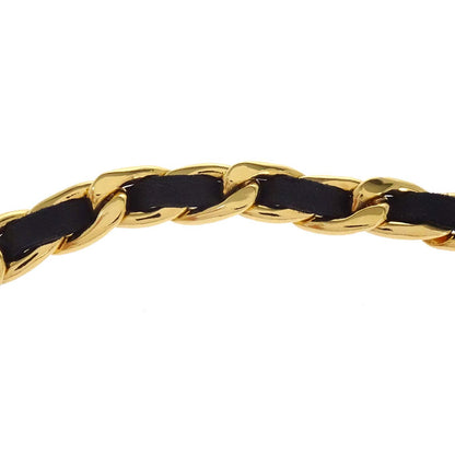 Chanel Chain Belt Medallion Gold Black Small Good