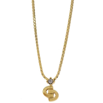 Christian Dior Necklace Pendant Gold