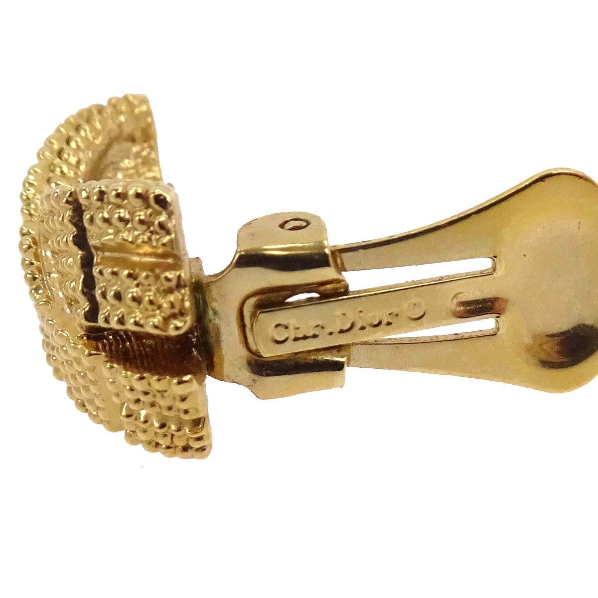 Christian Dior Clip-On Earrings Gold