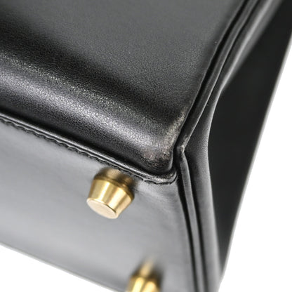 Hermes Black Gulliver Kelly 28 Retourne 2way Shoulder Handbag