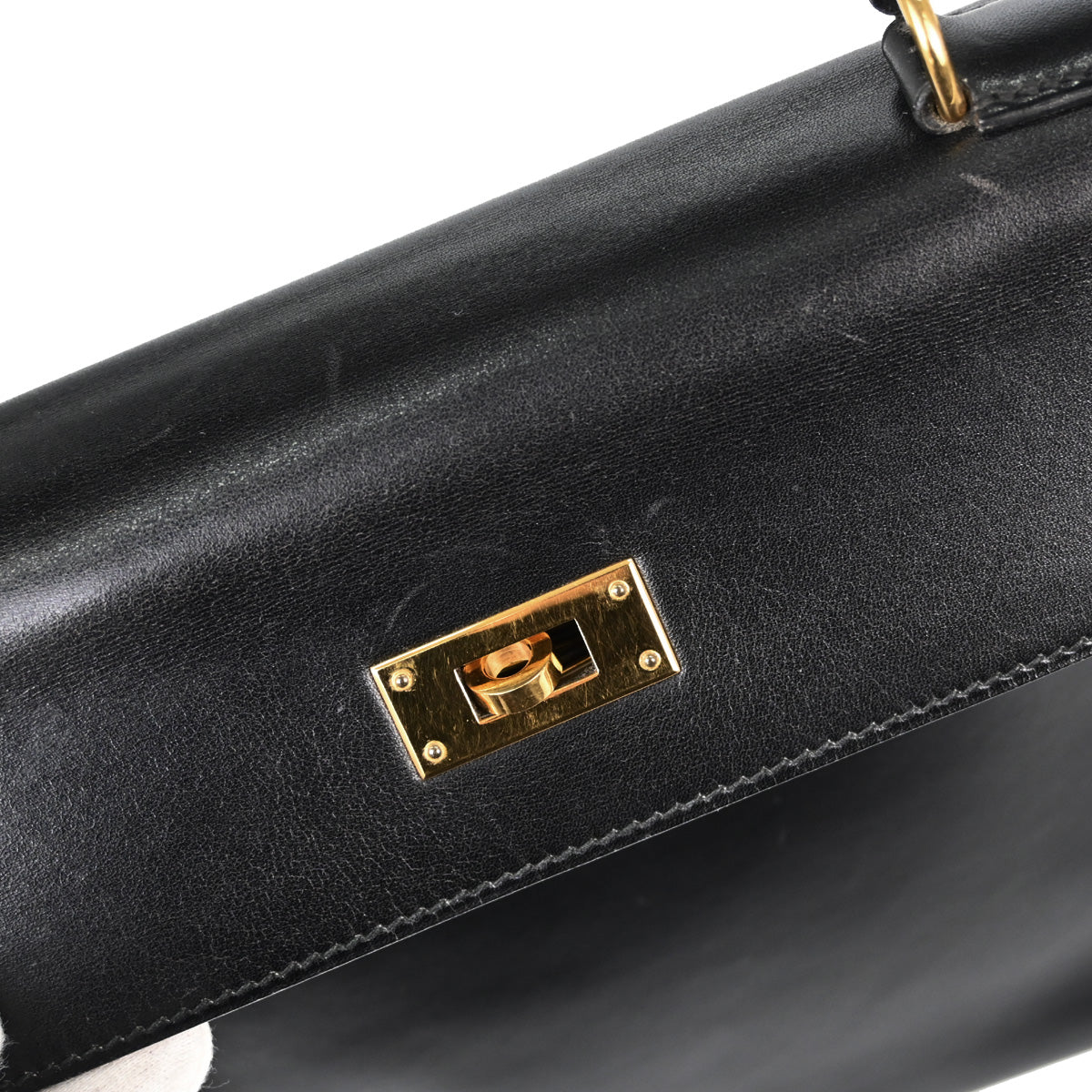 Hermes Black Gulliver Kelly 28 Retourne 2way Shoulder Handbag
