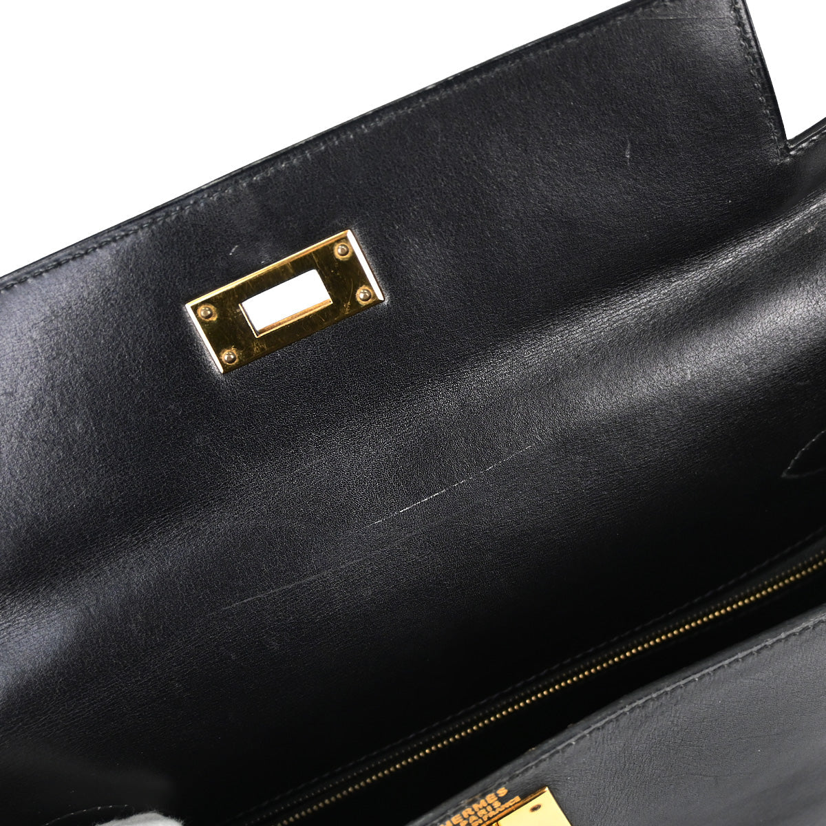 Hermes Black Gulliver Kelly 28 Retourne 2way Shoulder Handbag
