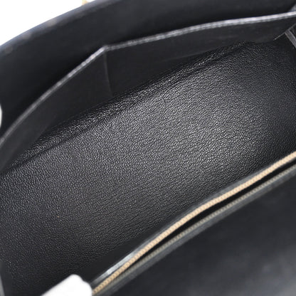 Hermes Black Gulliver Kelly 28 Retourne 2way Shoulder Handbag