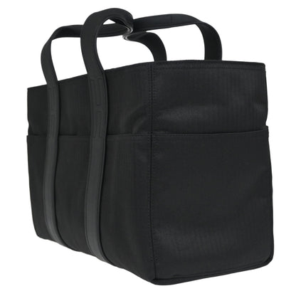 Hermes Black Toile Chevrons Acapulco MM Tote Handbag