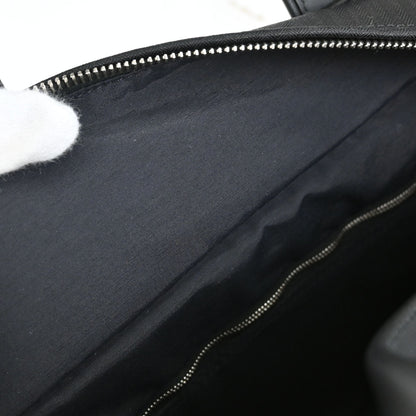 Hermes Black Toile Chevrons Acapulco MM Tote Handbag
