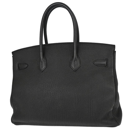 Hermes Black Togo Birkin 35 Handbag